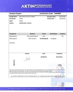 Odin Pharma Proviron Lab Test
