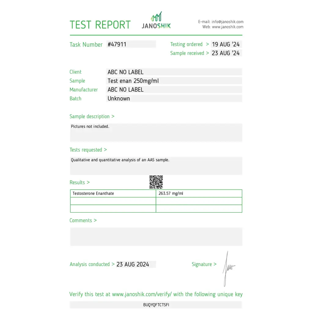 Testosterone Enanthate 250
